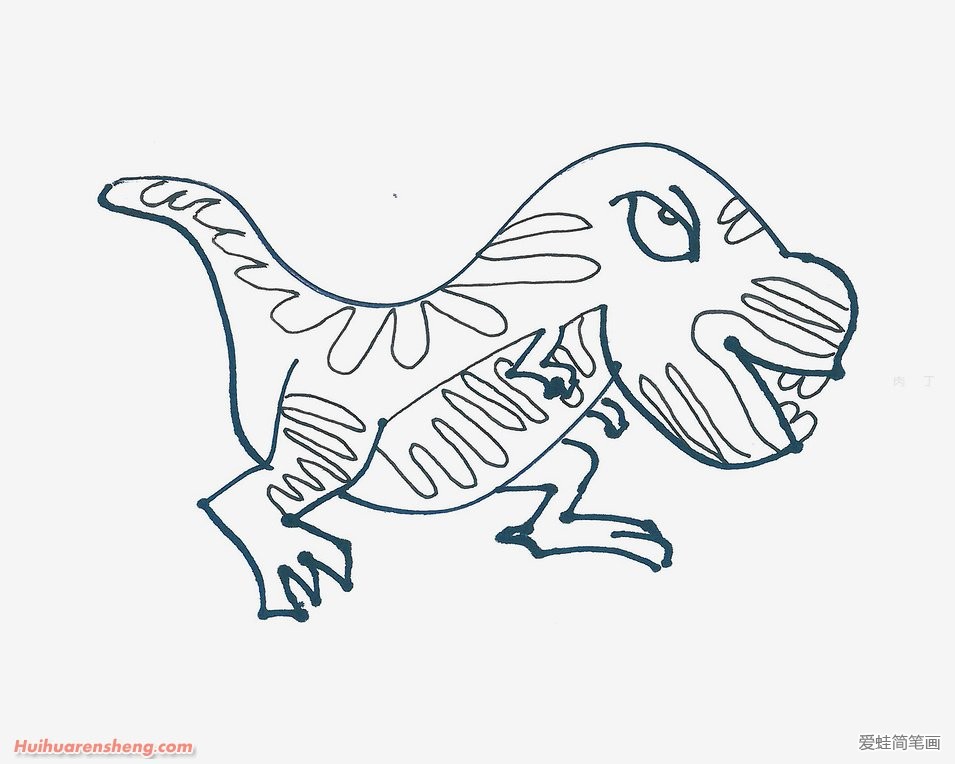 小恐龙简笔画