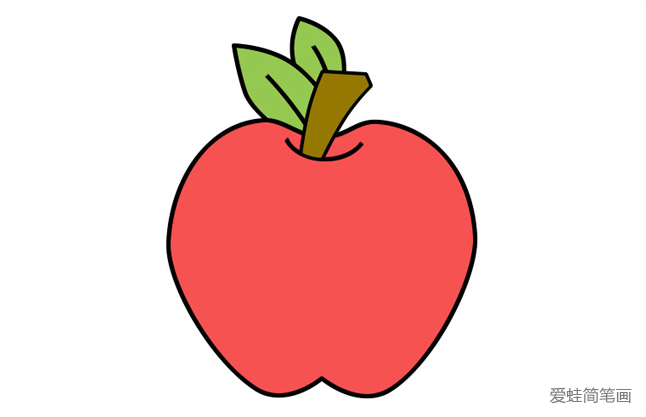红苹果简笔画