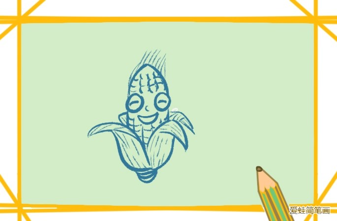 卡通玉米简笔画