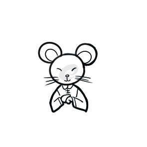 老鼠简笔画
