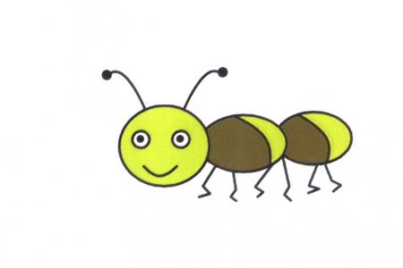 雌性蚂蚁简笔画图片