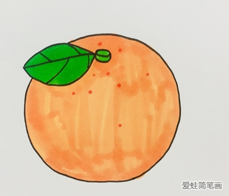 橘子简笔画
