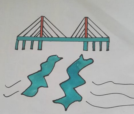 高架桥简笔画