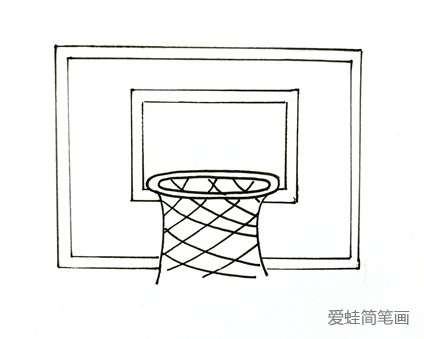 篮球架简笔画