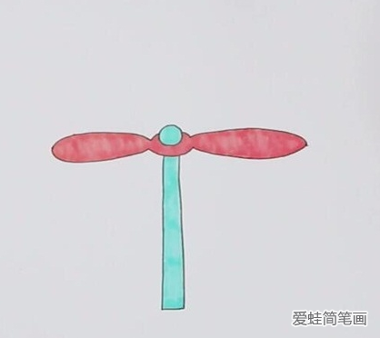 玩具竹蜻蜓简笔画