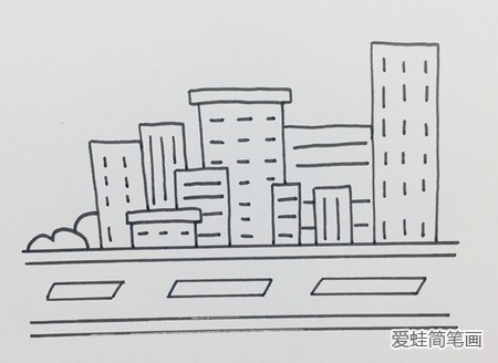 城市简笔画