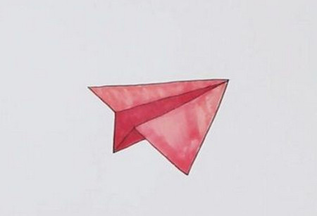 纸飞机简笔画