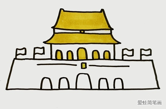 北京天安怎么画