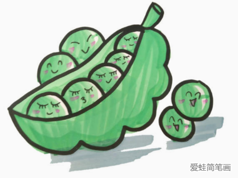 可爱的卡通蔬菜简笔画图片