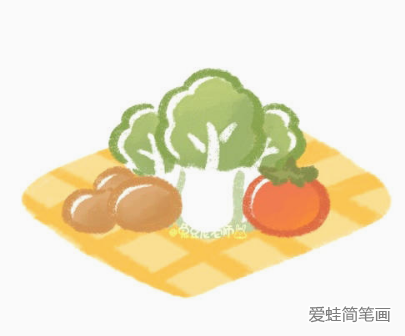 新鲜蔬菜简笔画