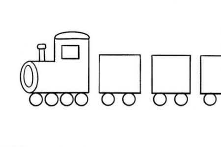 超简单的小火车简笔画