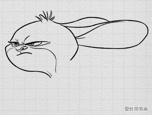 疯狂动物城系列 兔子朱迪简笔画画法步骤