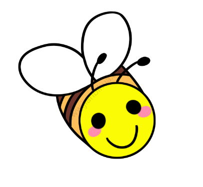 可爱的小蜜蜂简笔画步骤图