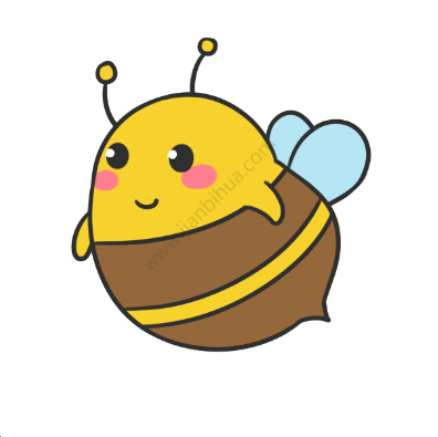 萌萌的小蜜蜂简笔画