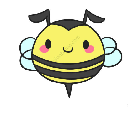 胖乎乎的小蜜蜂简笔画步骤图