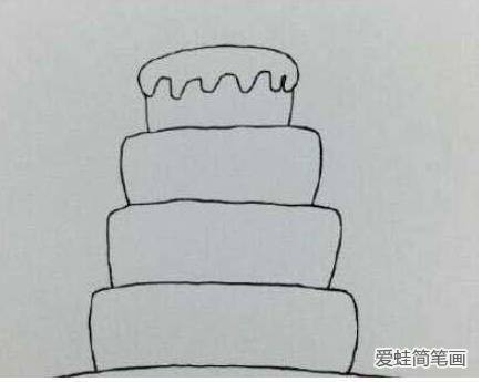 生日蛋糕的画法