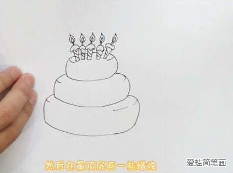 生日蛋糕手绘