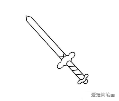 冷兵器剑简笔画图片
