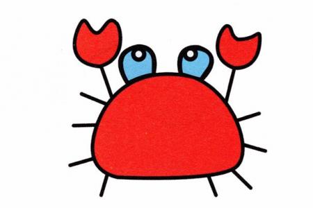 小螃蟹简笔画