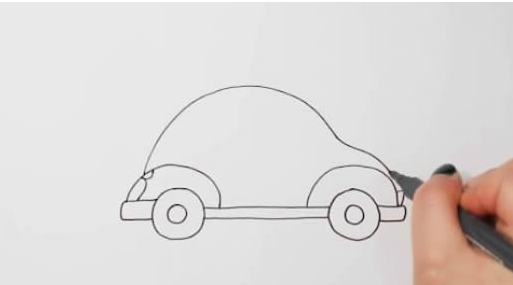 小汽车如何画简笔画简单漂亮
