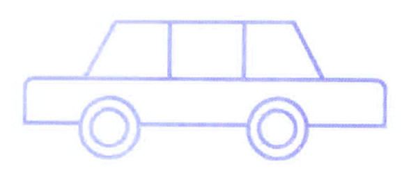 汽车的简单画法
