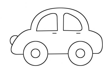 超简单的小汽车简笔画