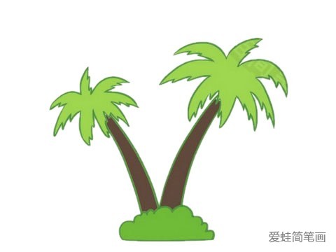 椰子树简笔画图片大全