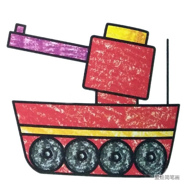 简单的坦克简笔画