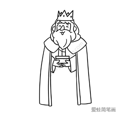 国王简笔画简单画法