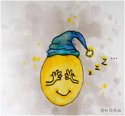 可爱卡通的中秋节月亮儿童画