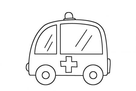 救护车简笔画的简单画法