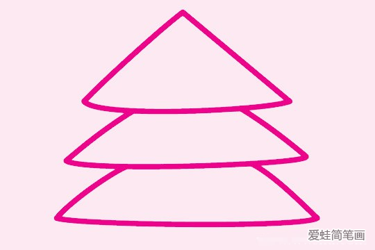 超简单的圣诞树简笔画