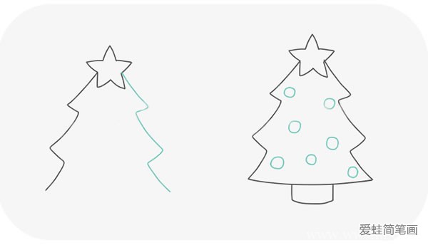 圣诞树如何画