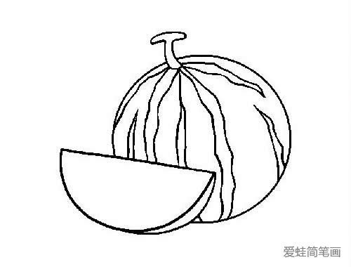 水果西瓜的简笔画