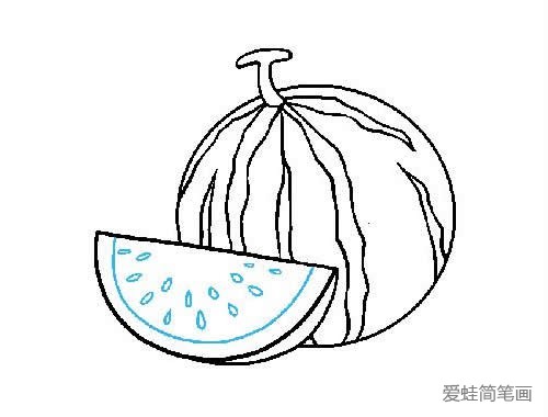 水果西瓜的简笔画