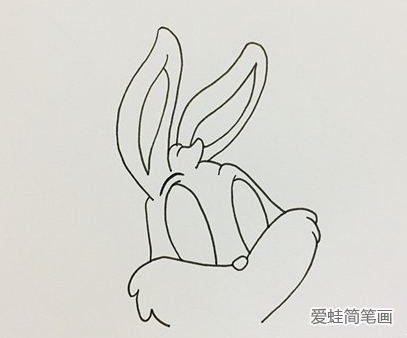 彩色的兔八哥简笔画