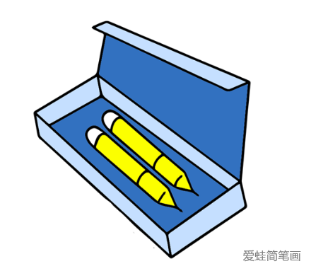铅笔盒怎么画
