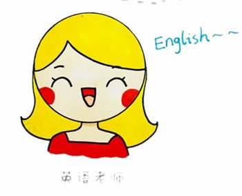 英语老师简笔画
