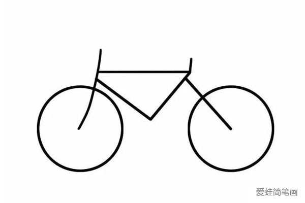 儿童学画自行车简笔画步骤教程