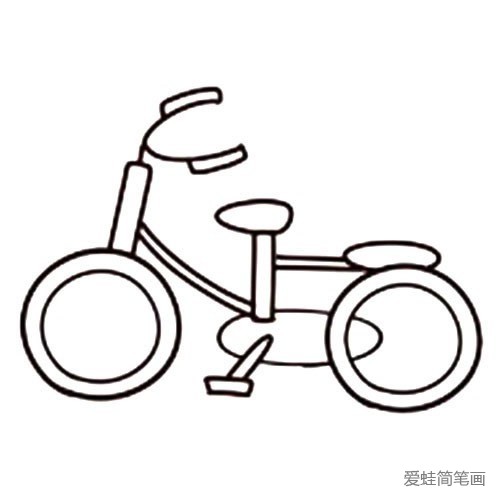 简笔画自行车的画法