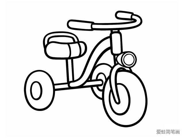 儿童自行车简笔画