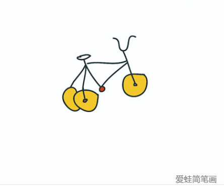 三轮自行车简笔画