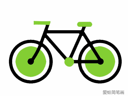 自行车简笔画