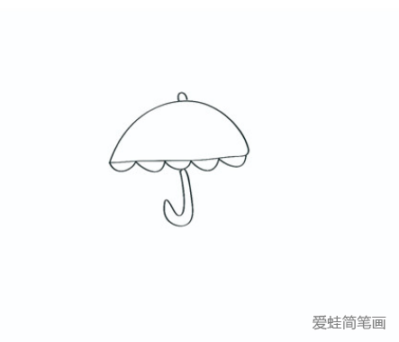 伞简笔画