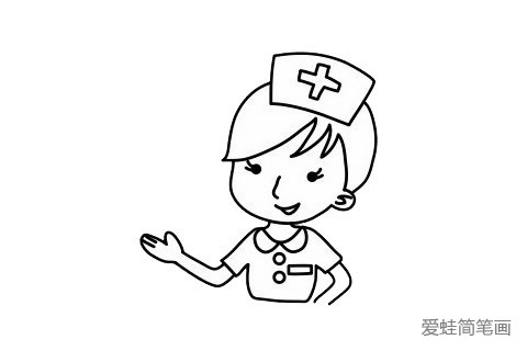 护士简笔画简单又漂亮