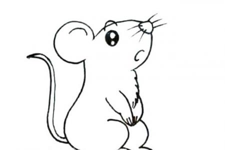 可爱的小老鼠简笔画图片