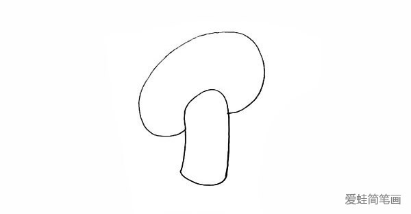 卡通蘑菇如何画