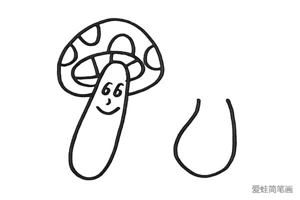 可爱的蘑菇简笔画
