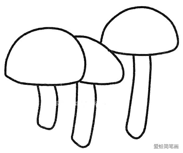 6张蘑菇简笔画图片