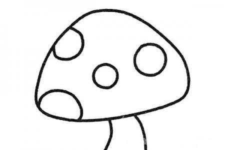 6张蘑菇简笔画图片